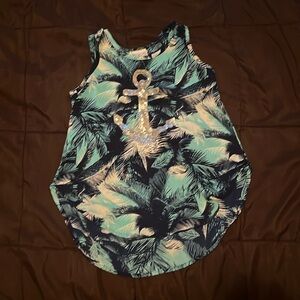 Youth size 8 high-low chiffon tank top